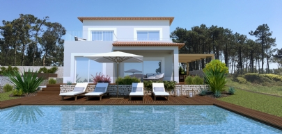 Detached new-built villas with pool