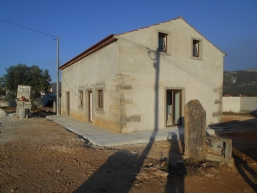 Renovated house in construction 