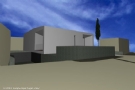 Moderne villa met zeezicht in aanbouw