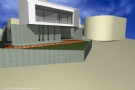 Moderne villa met zeezicht in aanbouw