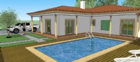 2 brand new bungalows with pool 