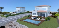 Detached new-built villas with pool