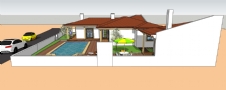 Vrijstaand huis met zwembad en bijgebouw
