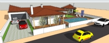 Vrijstaand huis met zwembad en bijgebouw