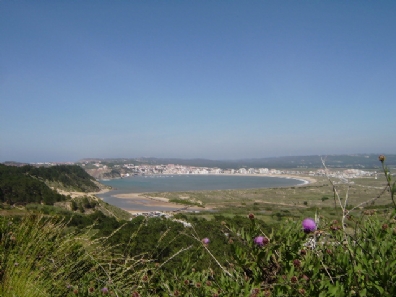 Sao Martinho do Porto is known for it pretty natural bay